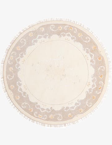 6' 7 x 6' 7 Hand Knotted Darya Round Rug