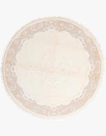 8' 4 x 8' 4 Hand Knotted Darya Wool Round Rug