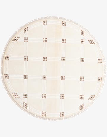 6' 4 x 6' 4 Hand Knotted Darya Round Rug