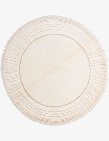 6' 7 x 6' 7 Hand Knotted Darya Round Rug