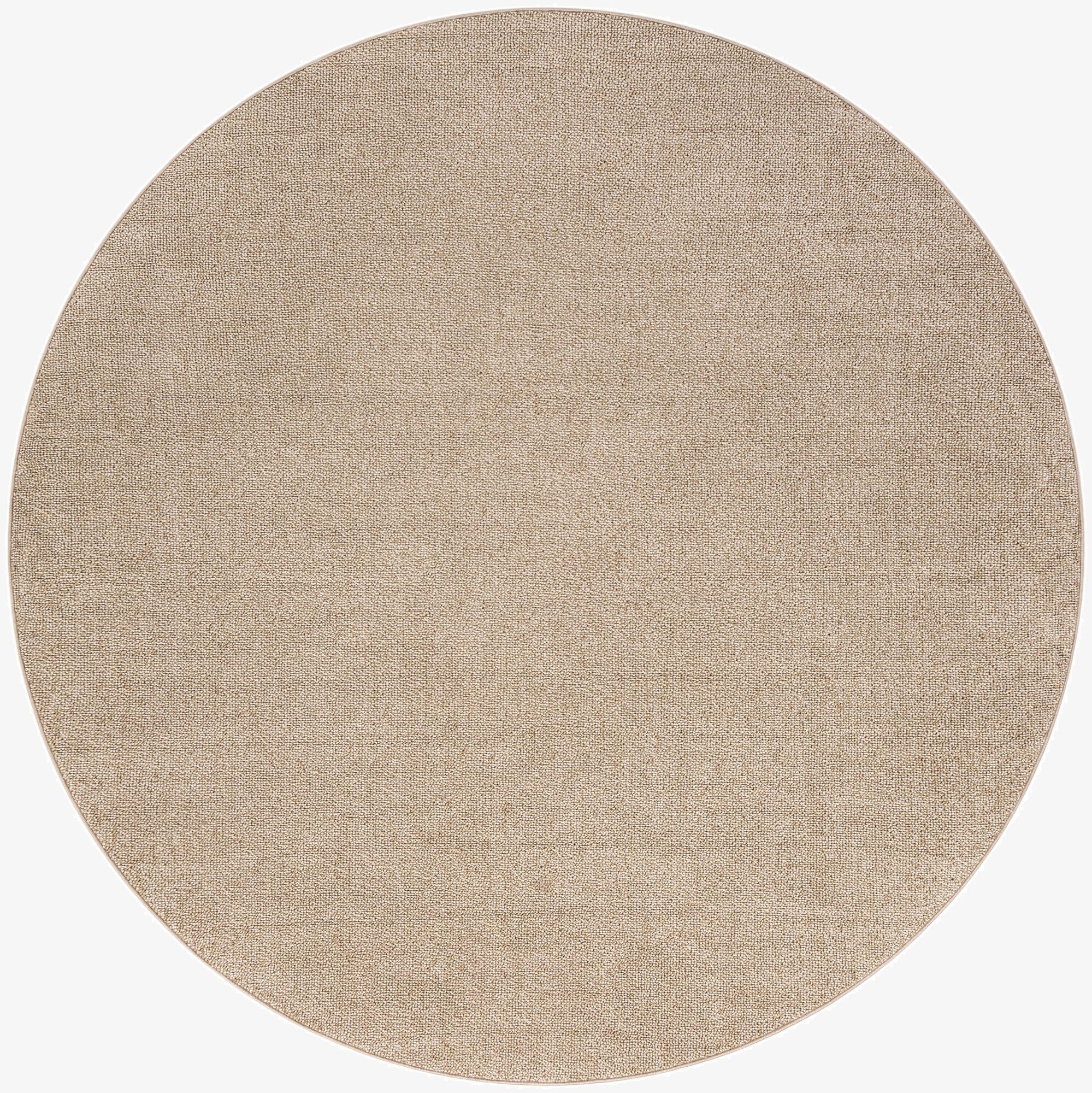 7' 10 x 7' 10  Washable Solid Indoor / Outdoor Round Rug