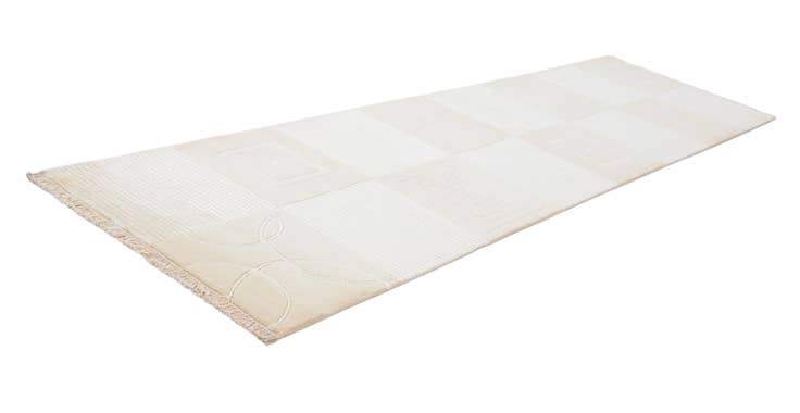 Detailansicht von 85cm x 300cm Handgeknüpft Darya Wolle Läufer Teppich