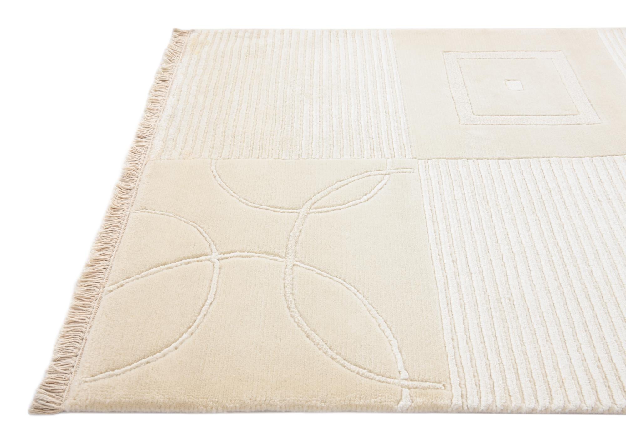 2' 9 x 9' 10 Hand Knotted Darya Wool Runner Rug