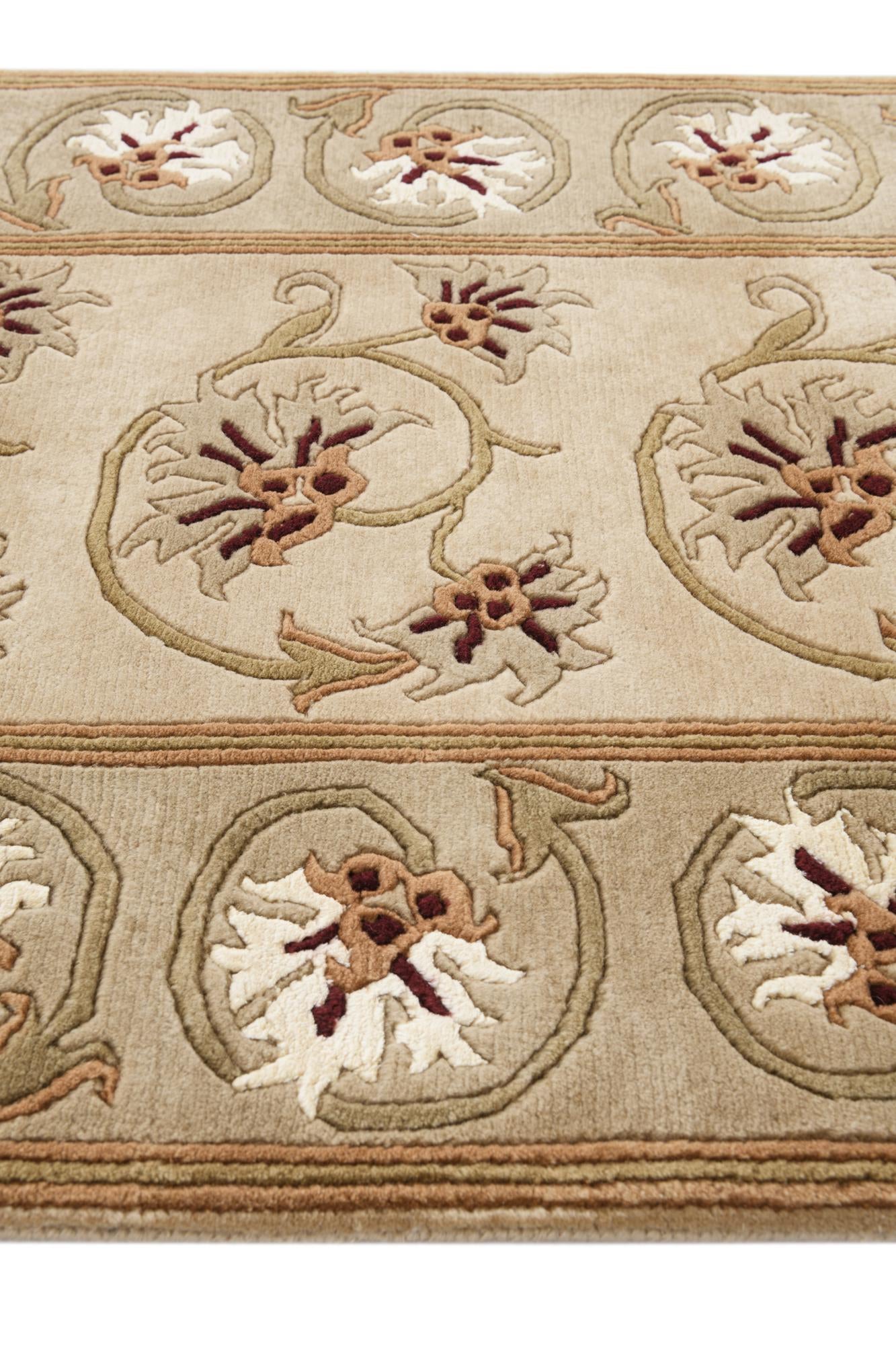 2' 8 x 9' 9 Hand Knotted Darya Wool Runner Rug