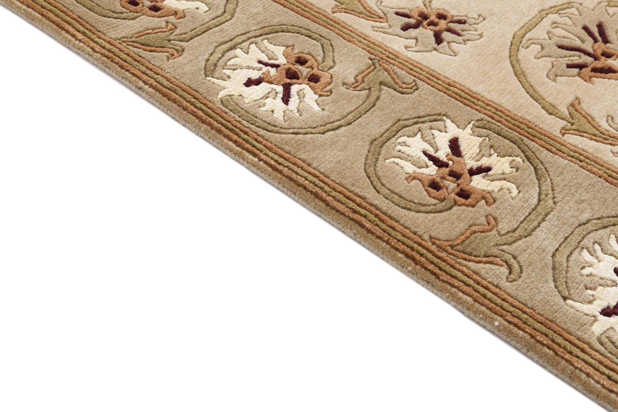 2' 8 x 9' 9 Hand Knotted Darya Wool Runner Rug
