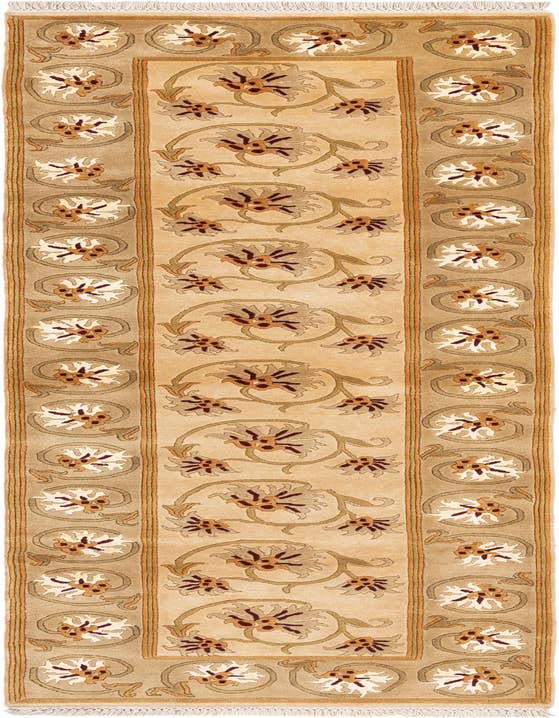 Detail image of 2' 8 x 9' 9 Hand Knotted Darya Wool Runner Rug