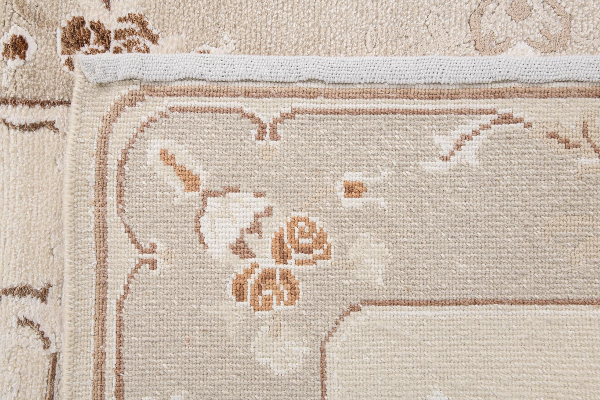 2' 10 x 10' Hand Knotted Darya Wool Runner Rug