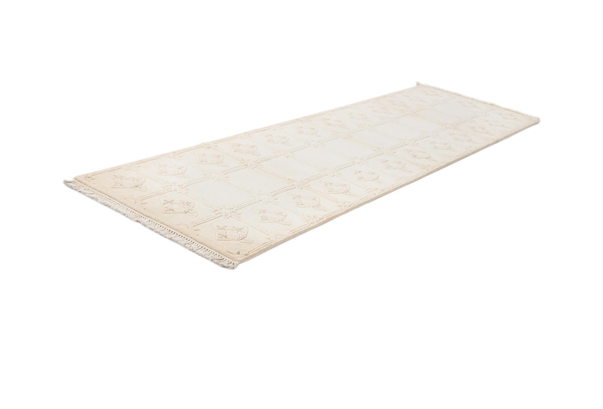 2' 8 x 9' 5 Hand Knotted Darya Wool Runner Rug