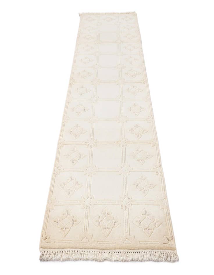 Detail image of 2' 8 x 9' 5  Hand Knotted Darya Wool Runner Rug