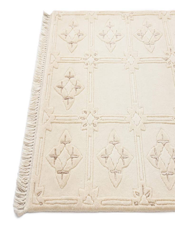 Detail image of 2' 8 x 9' 5  Hand Knotted Darya Wool Runner Rug