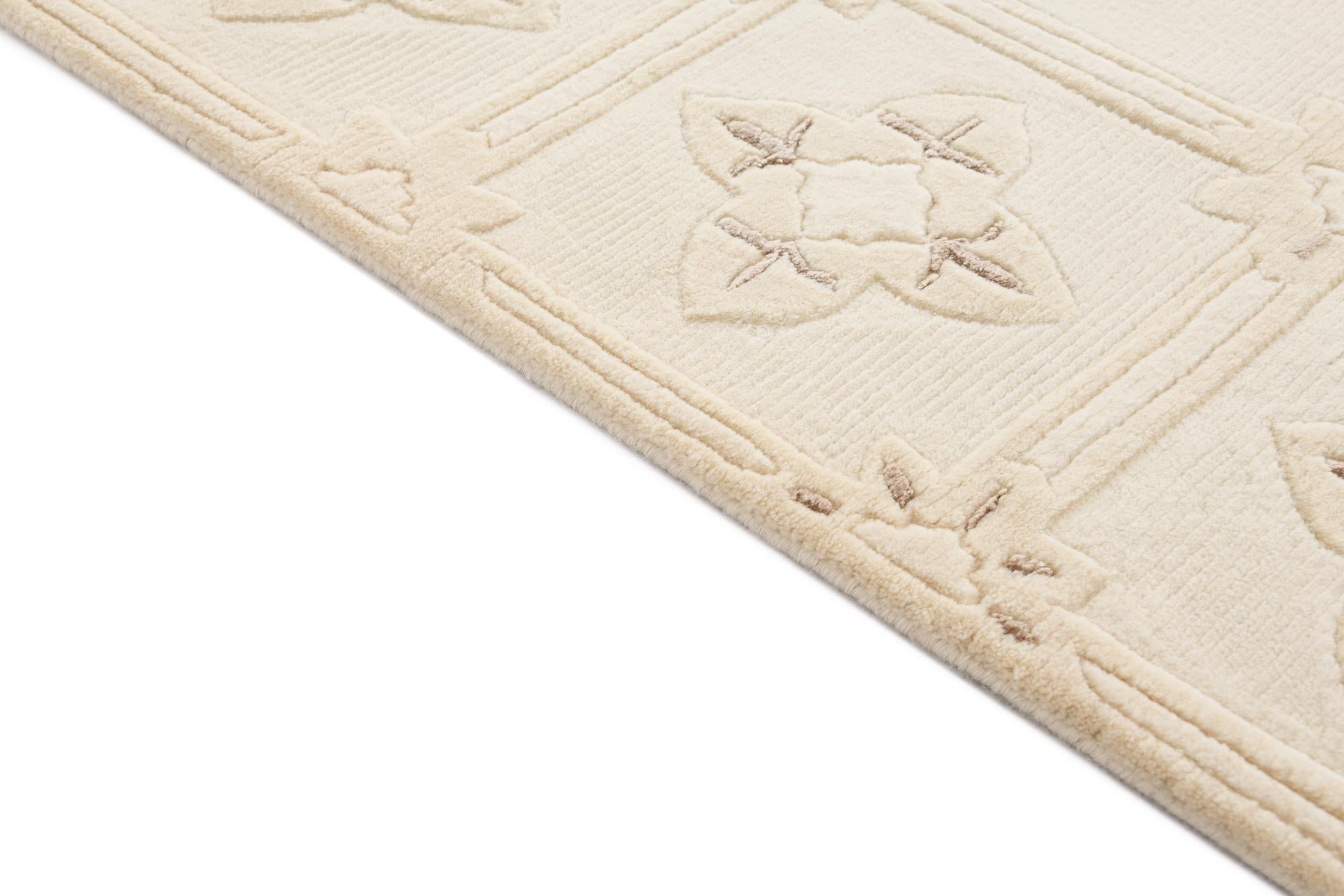 2' 8 x 9' 5 Hand Knotted Darya Wool Runner Rug