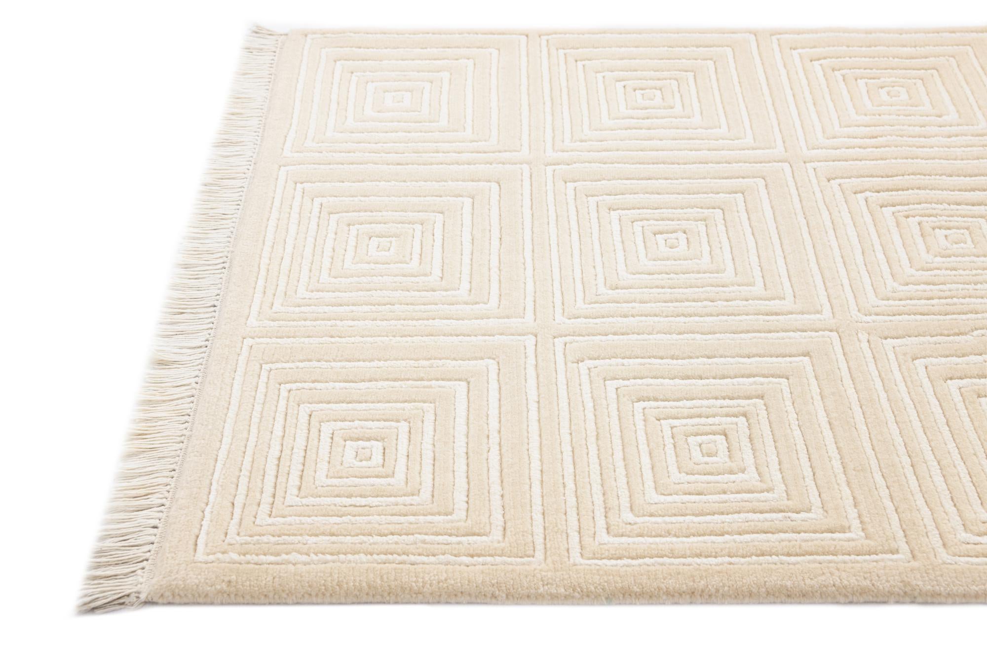 2' 7 x 9' 10 Hand Knotted Darya Wool Runner Rug