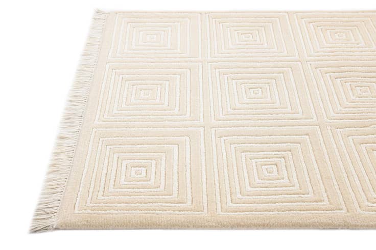 Detailansicht von 80cm x 300cm Handgeknüpft Darya Wolle Läufer Teppich