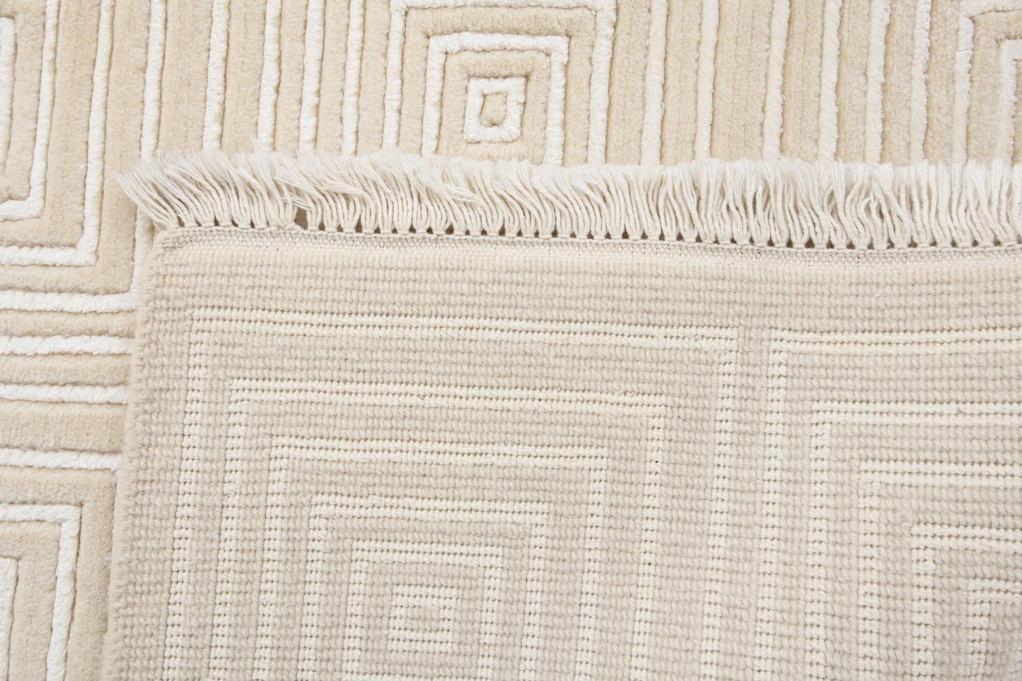 2' 7 x 9' 10 Hand Knotted Darya Wool Runner Rug