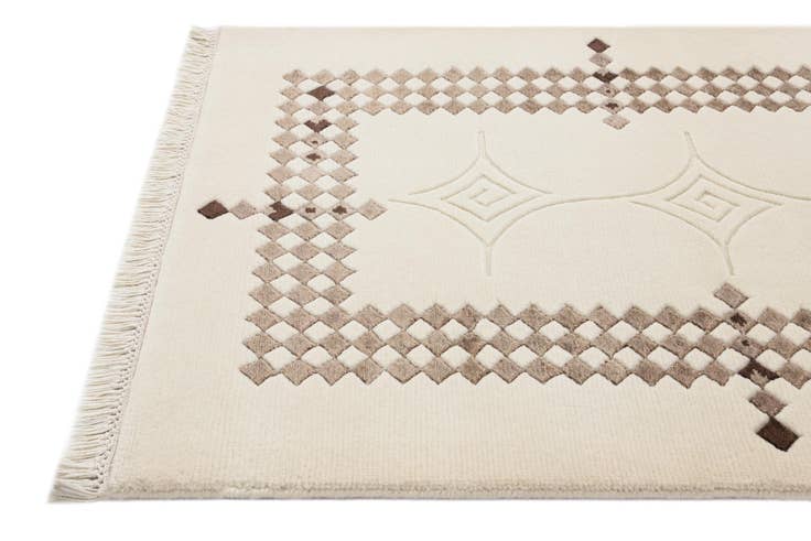 Detail image of 2' 9 x 9' 7 Hand Knotted Darya Wool Runner Rug