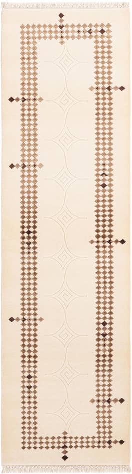 Detail image of 2' 9 x 9' 7 Hand Knotted Darya Wool Runner Rug
