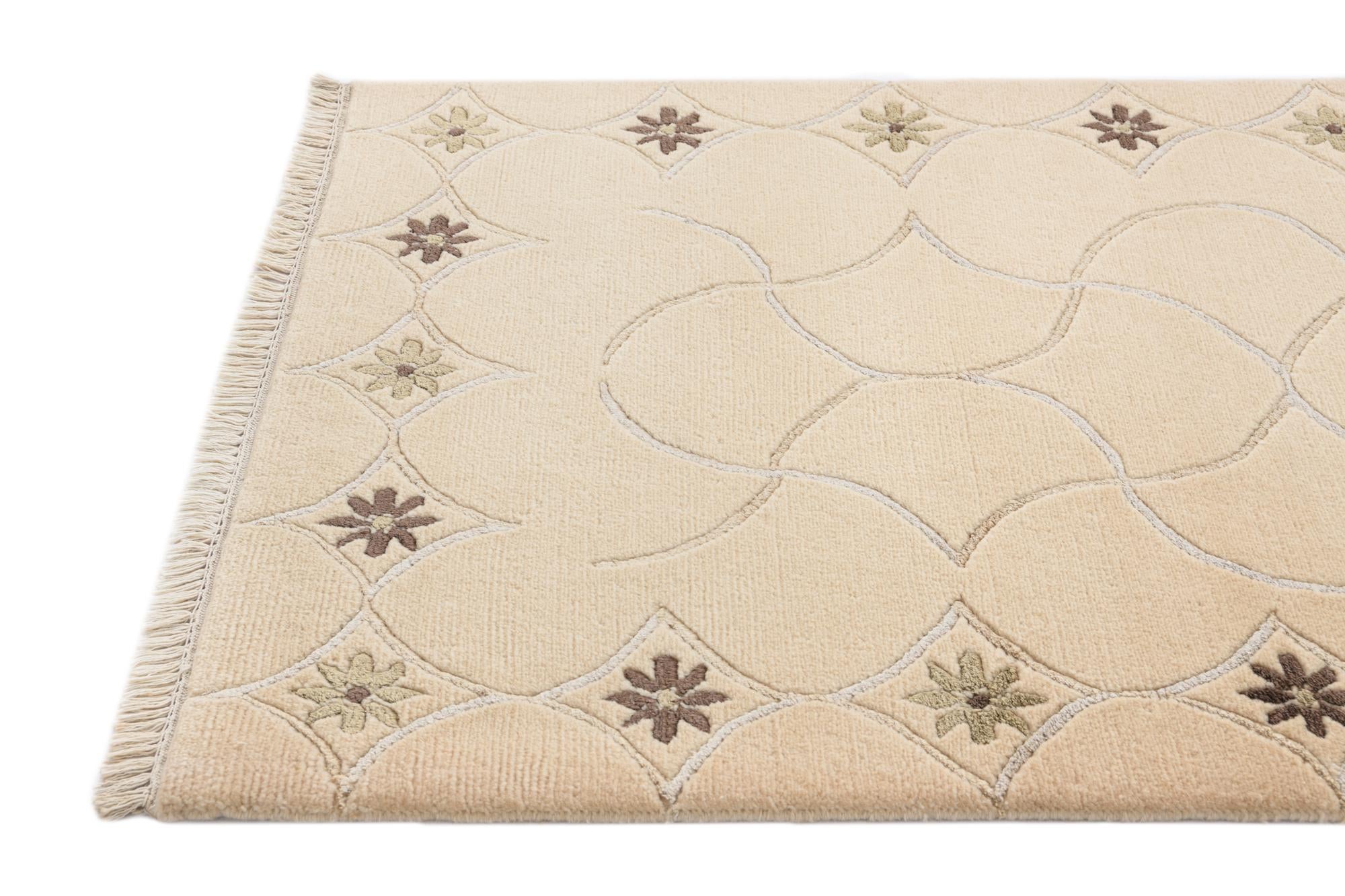 2' 7 x 9' 10 Hand Knotted Darya Wool Runner Rug