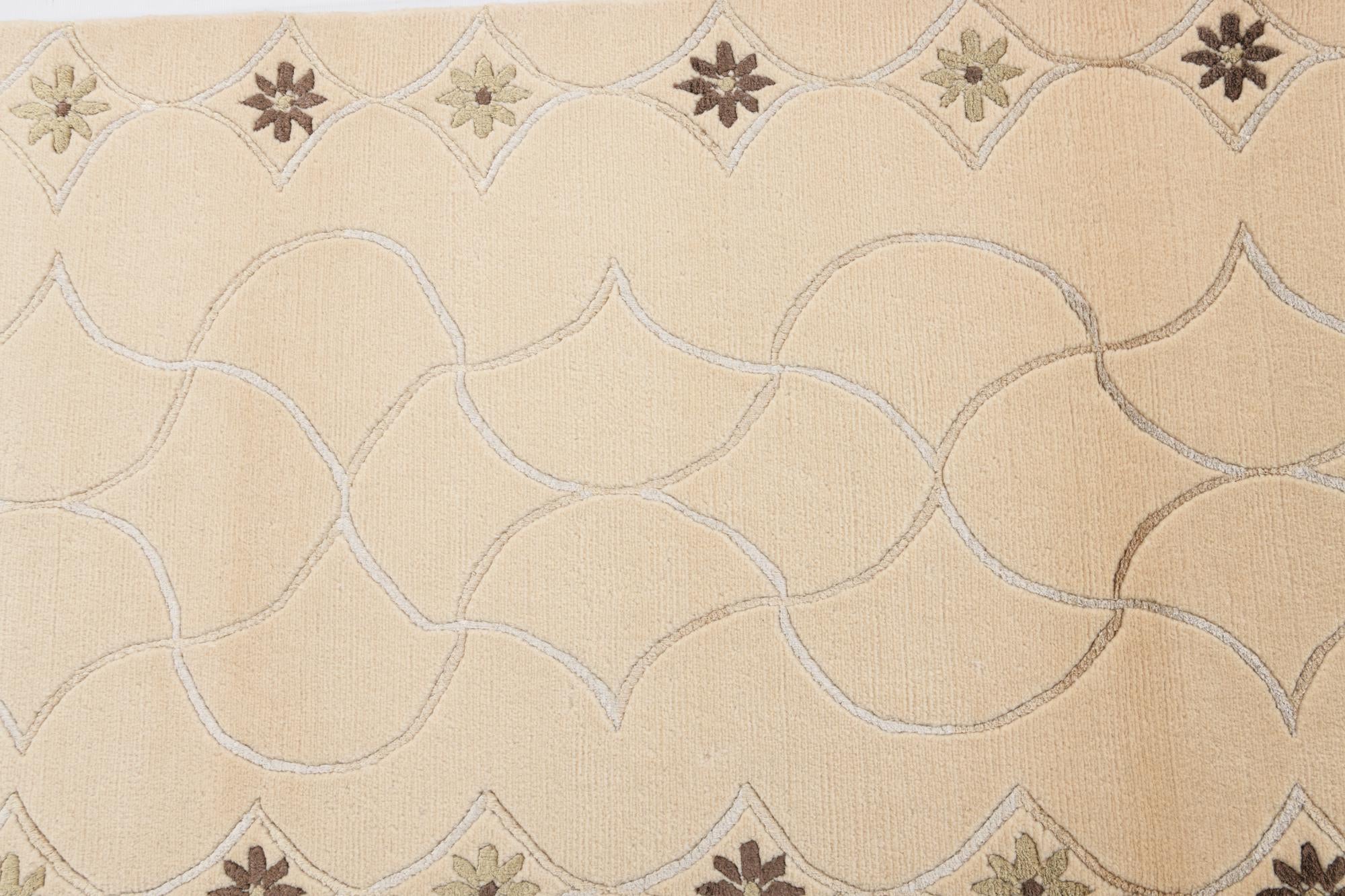 2' 7 x 9' 10 Hand Knotted Darya Wool Runner Rug