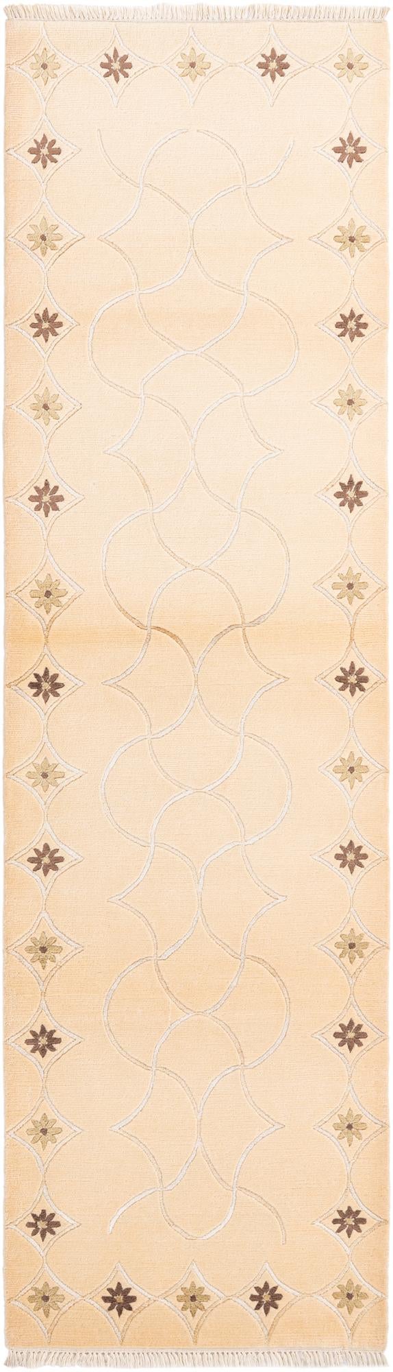 2' 7 x 9' 10 Hand Knotted Darya Wool Runner Rug