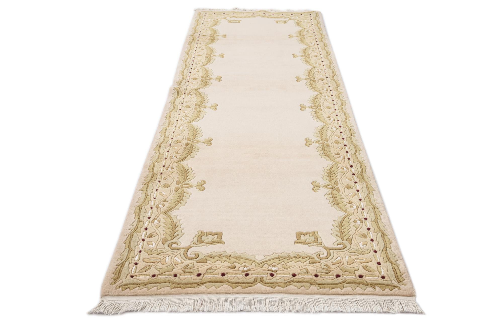 2' 9 x 9' 10 Hand Knotted Darya Wool Runner Rug