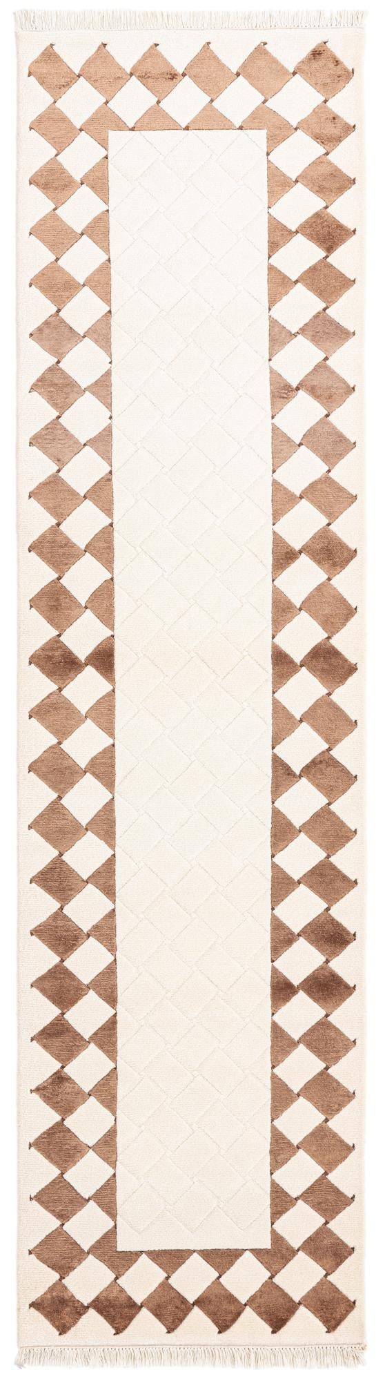 2' 7 x 9' 9 Hand Knotted Darya Wool Runner Rug