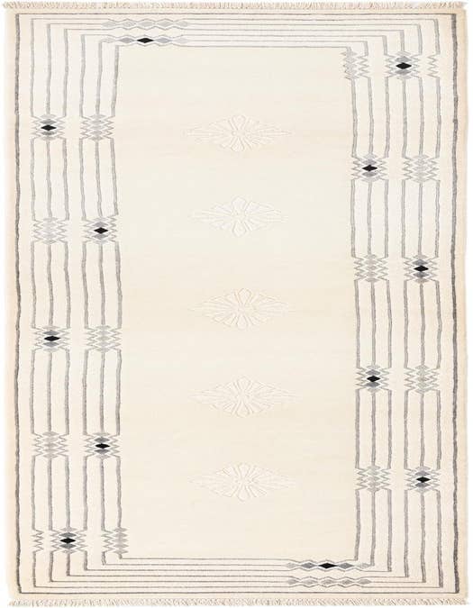 Detail image of 2' 7 x 10' 2 Hand Knotted Darya Wool Runner Rug