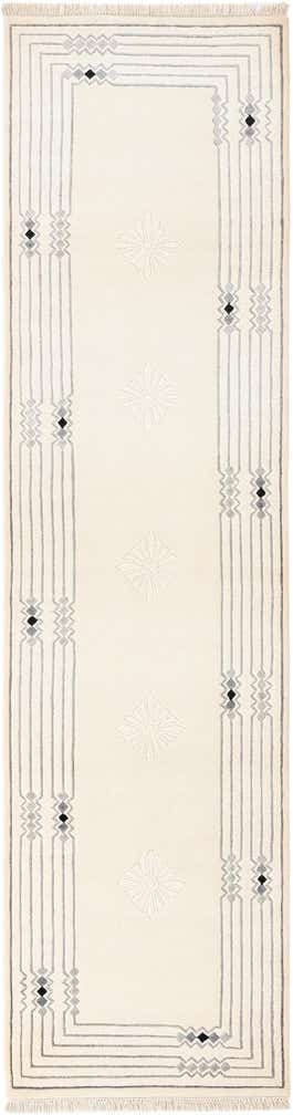 2' 7 x 10' 2 Hand Knotted Darya Wool Runner Rug