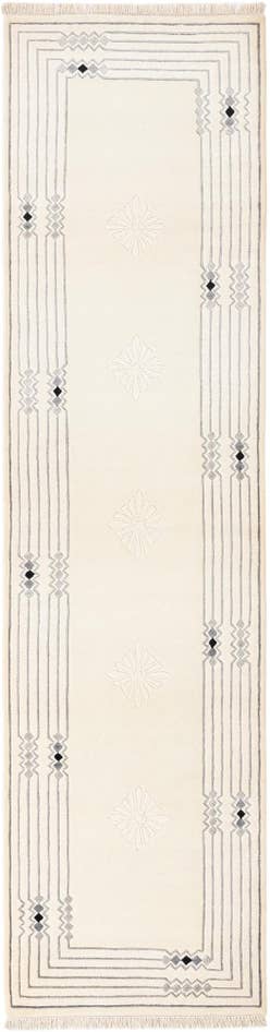 Detail image of 2' 7 x 10' 2 Hand Knotted Darya Wool Runner Rug