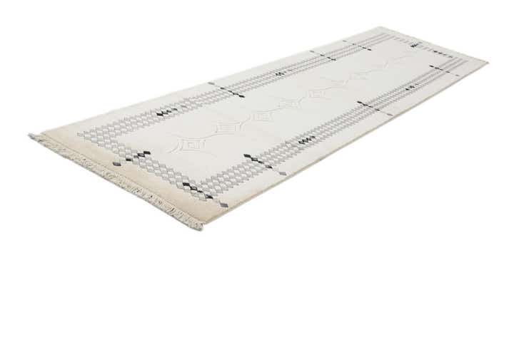 2' 7 x 9' 11 Hand Knotted Darya Wool Runner Rug