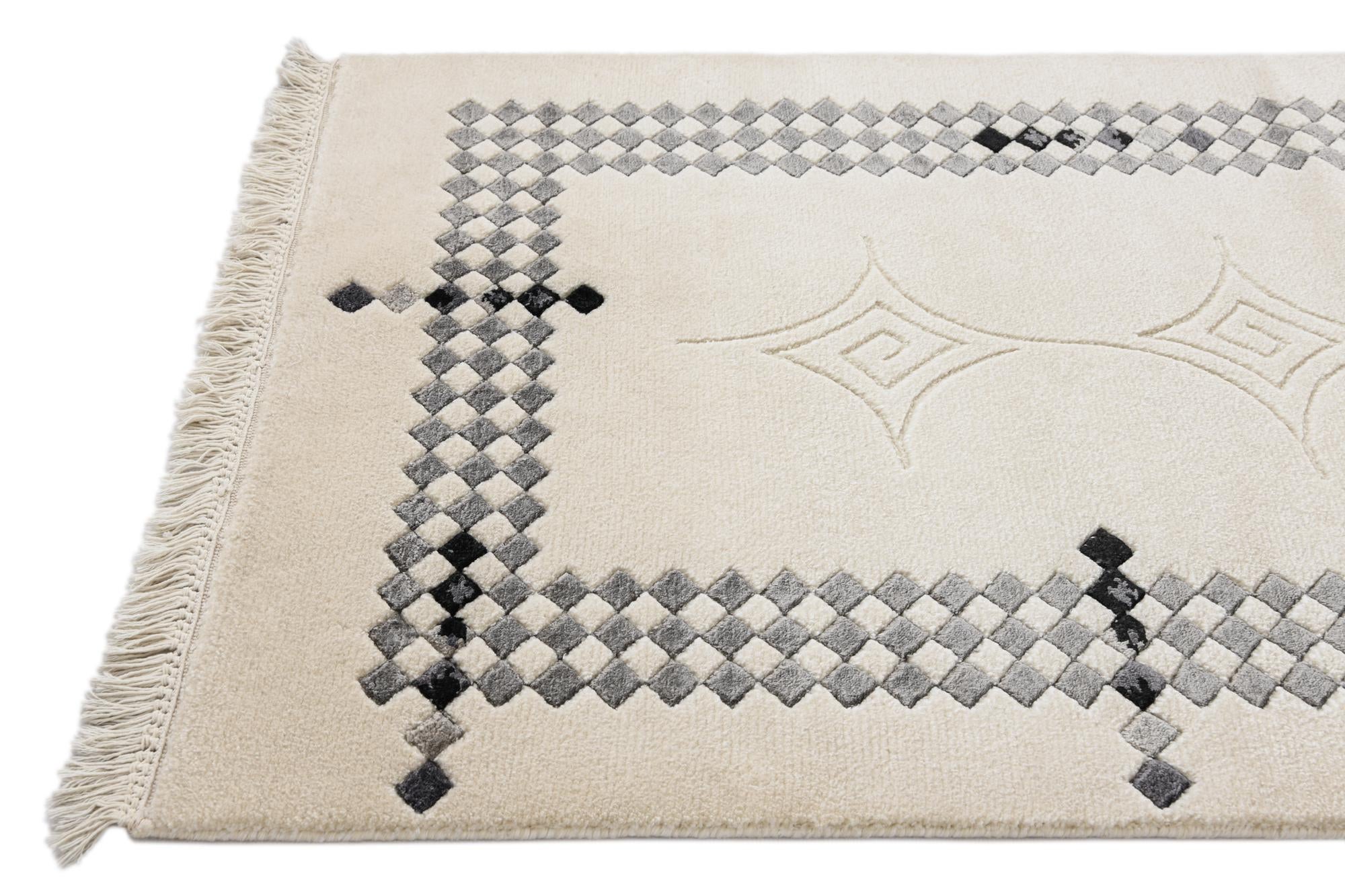 2' 7 x 9' 11 Hand Knotted Darya Wool Runner Rug
