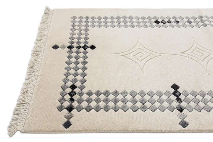 2' 7 x 9' 11 Hand Knotted Darya Wool Runner Rug