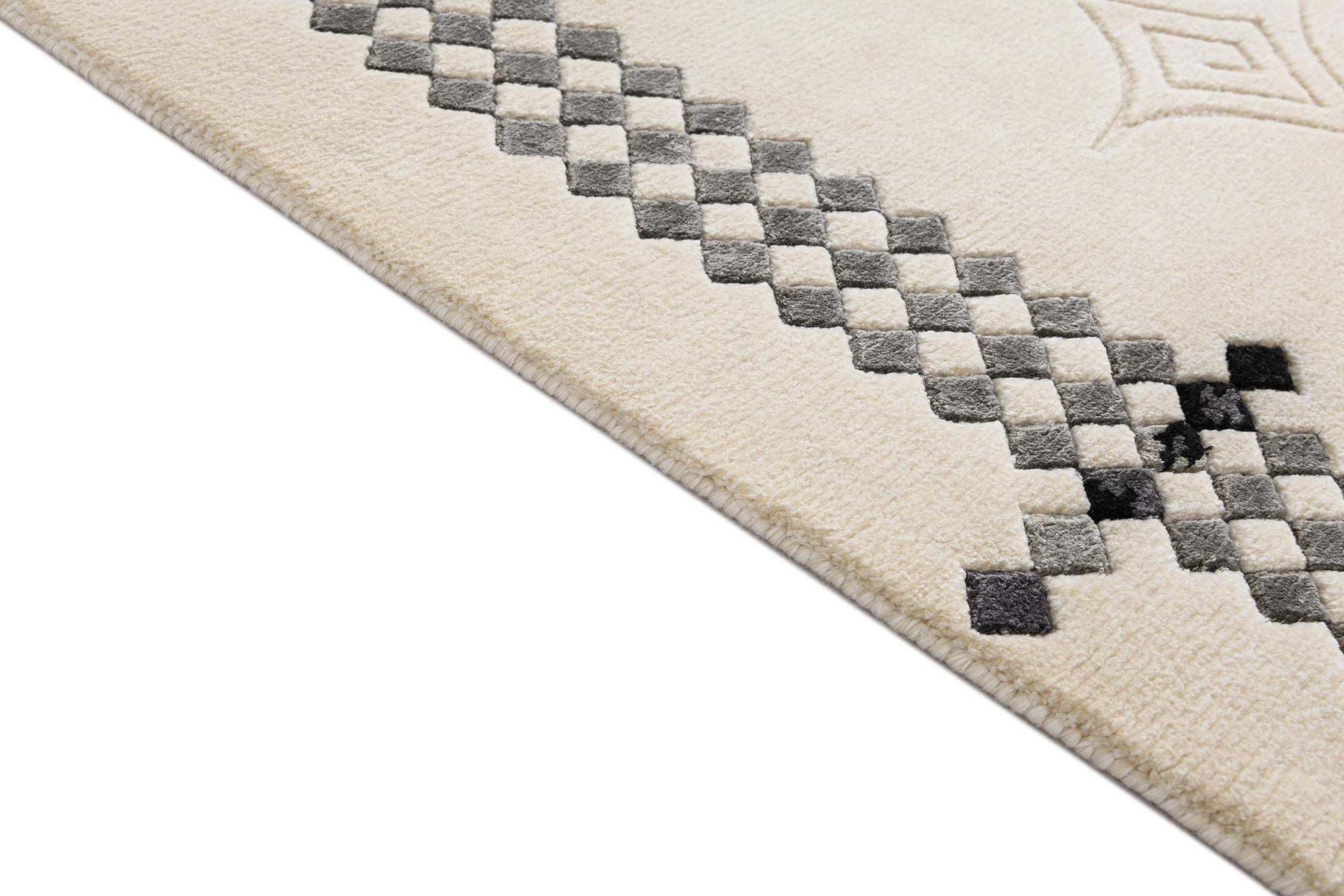 2' 7 x 9' 11 Hand Knotted Darya Wool Runner Rug