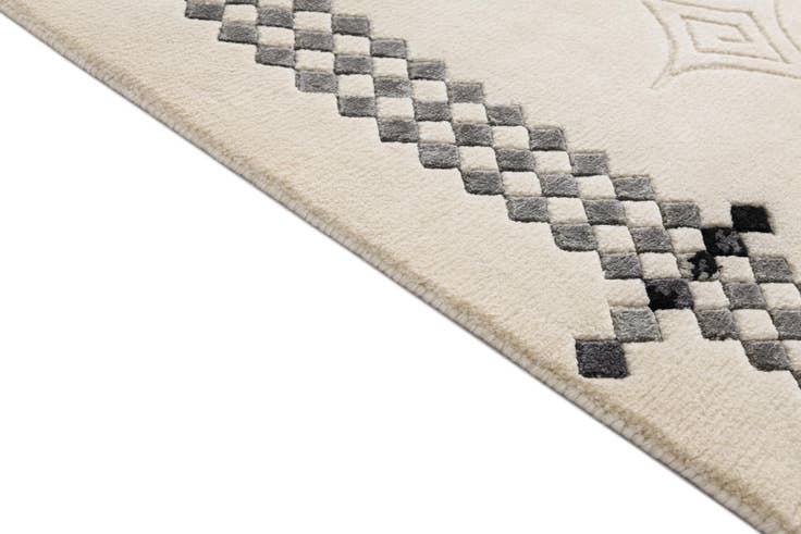 Detail image of 2' 7 x 9' 11 Hand Knotted Darya Wool Runner Rug