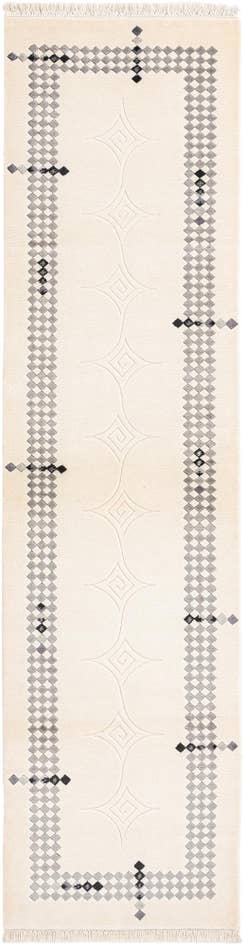 Detail image of 2' 7 x 9' 11 Hand Knotted Darya Wool Runner Rug