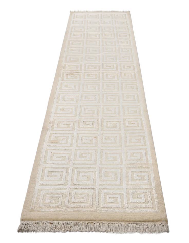 Detail image of 2' 10 x 9' 10  Hand Knotted Darya Wool Runner Rug