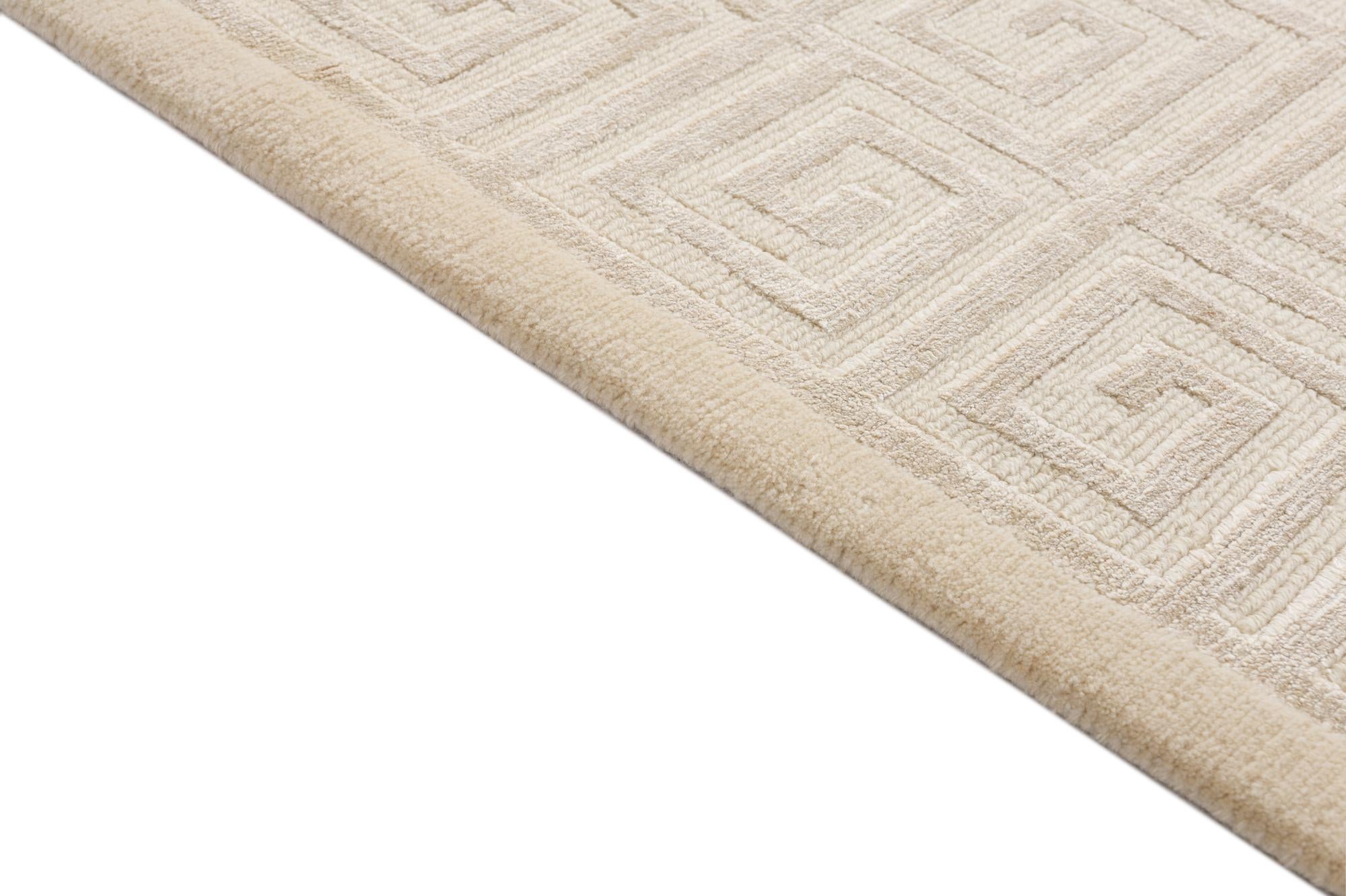 2' 10 x 9' 10 Hand Knotted Darya Wool Runner Rug