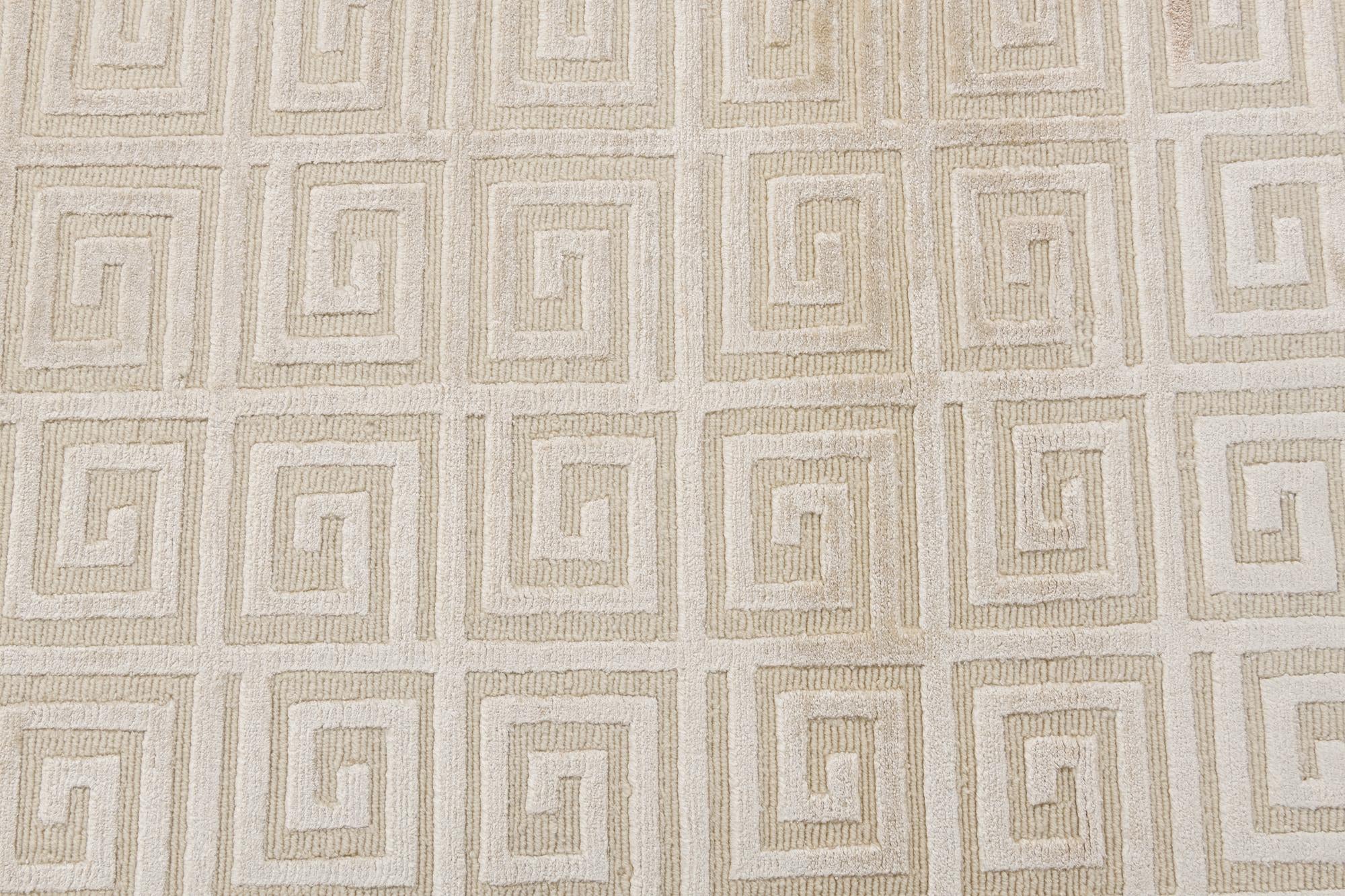 2' 10 x 9' 10 Hand Knotted Darya Wool Runner Rug