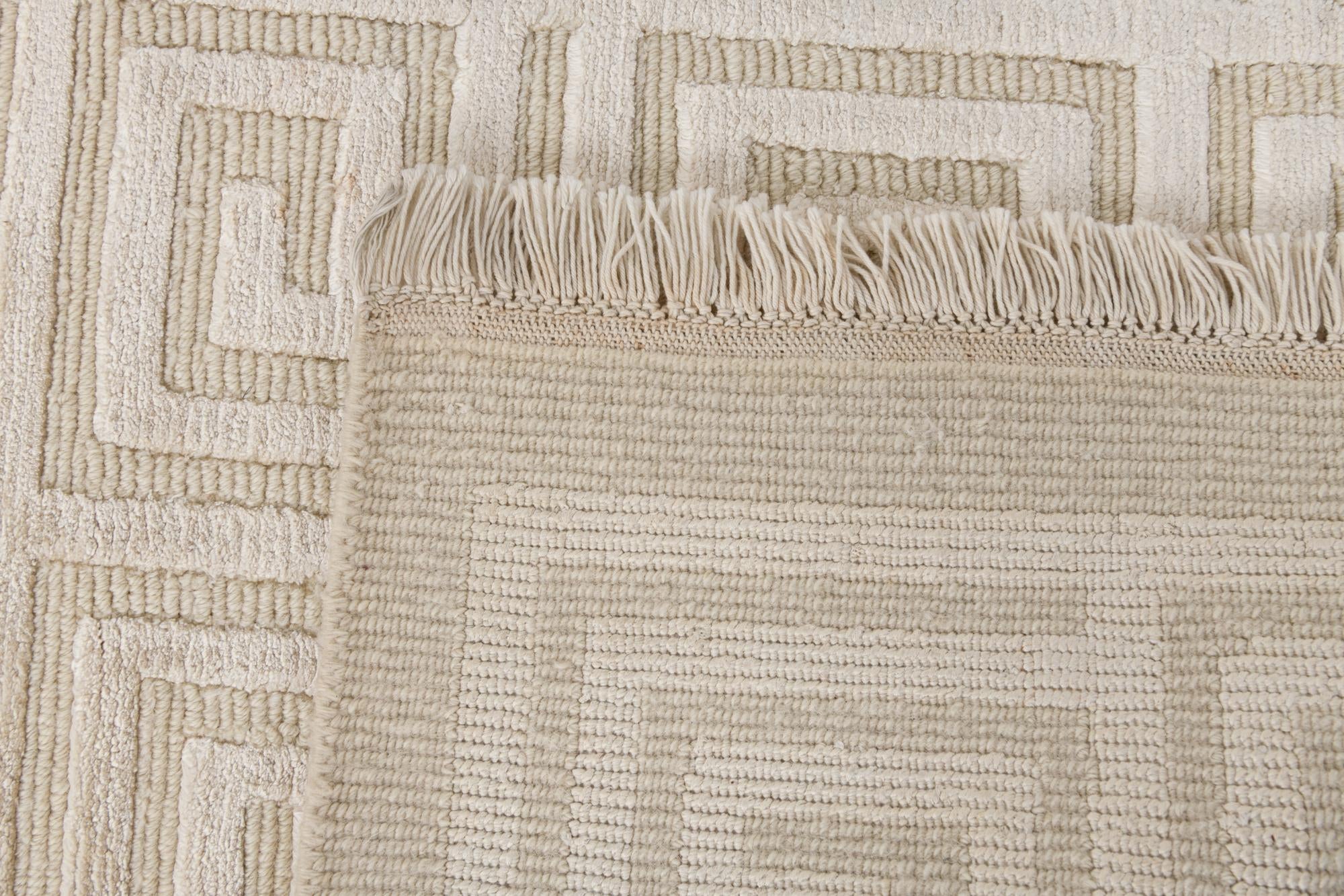 2' 10 x 9' 10 Hand Knotted Darya Wool Runner Rug