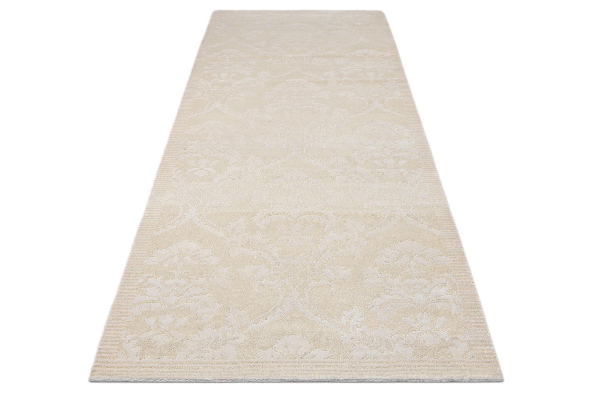 2' 11 x 10' Hand Knotted Darya Wool Runner Rug