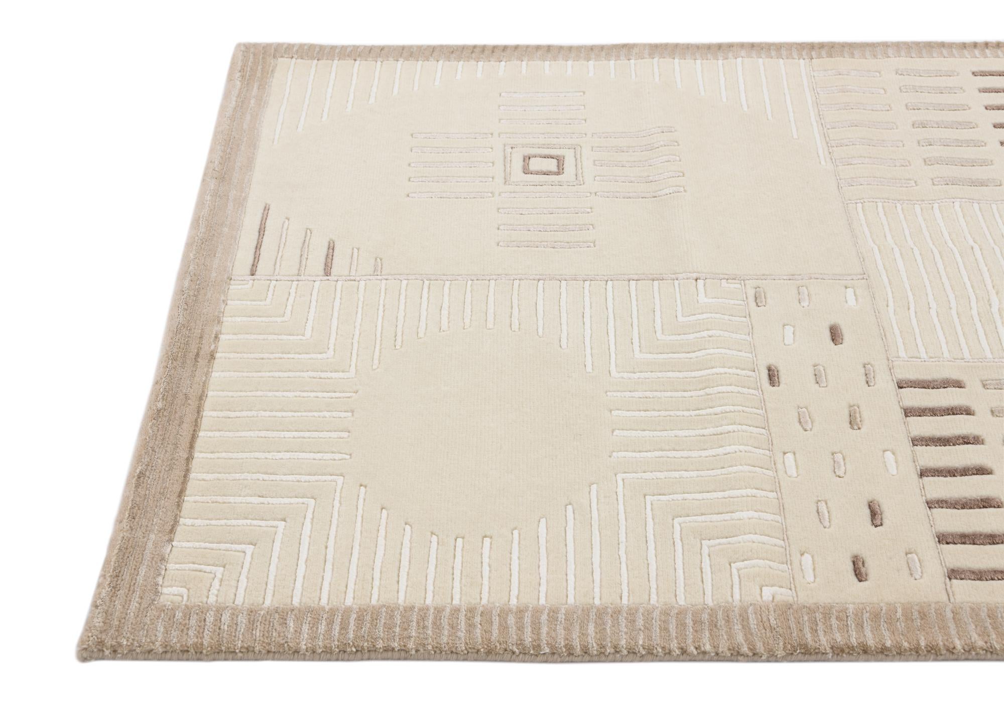 2' 7 x 9' 9 Hand Knotted Darya Wool Runner Rug