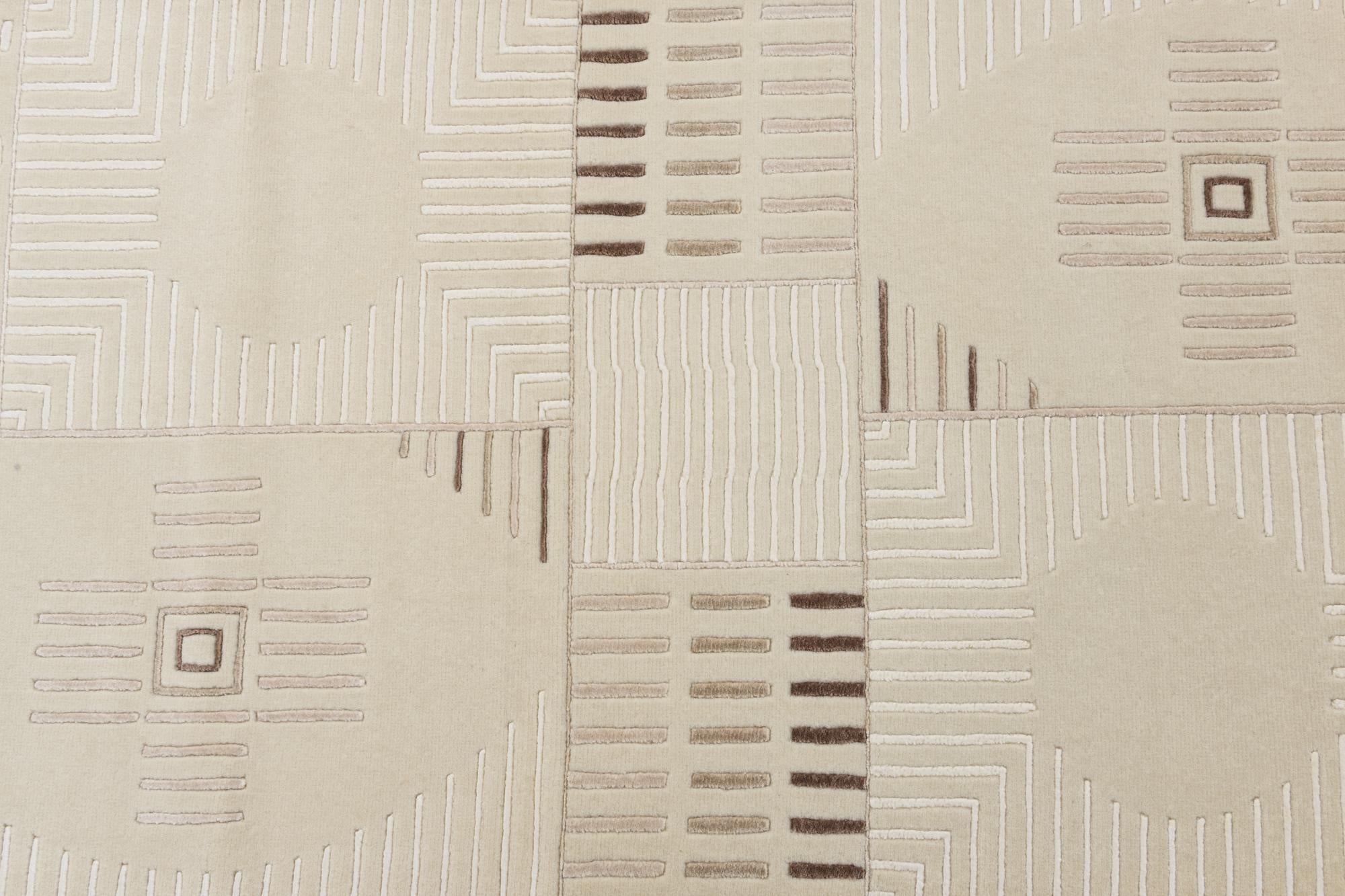 2' 7 x 9' 9 Hand Knotted Darya Wool Runner Rug