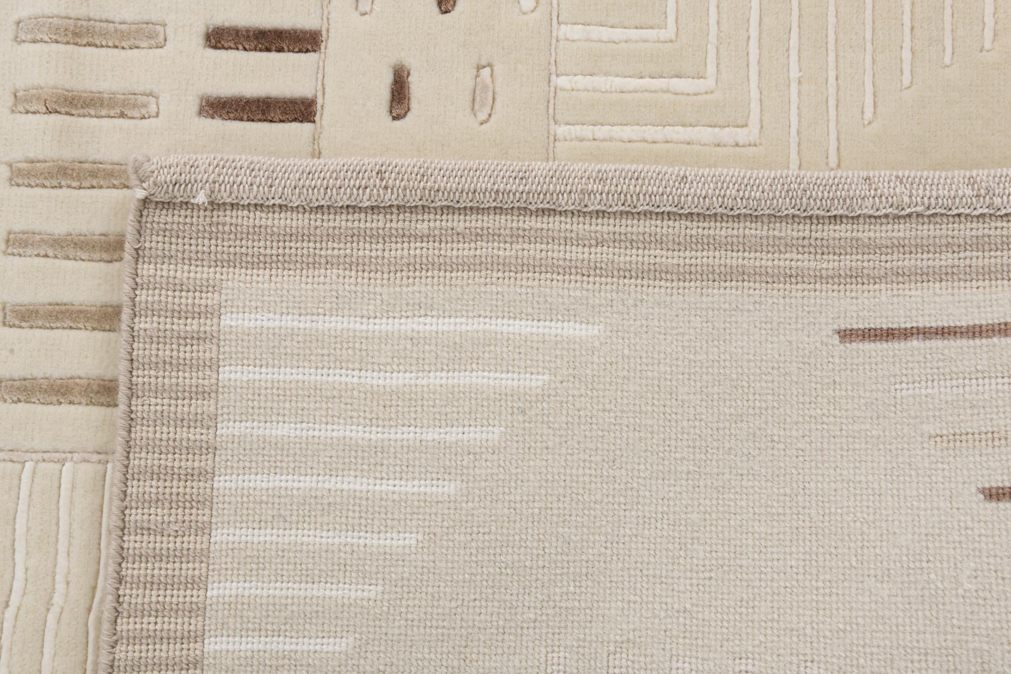 2' 7 x 9' 9 Hand Knotted Darya Wool Runner Rug