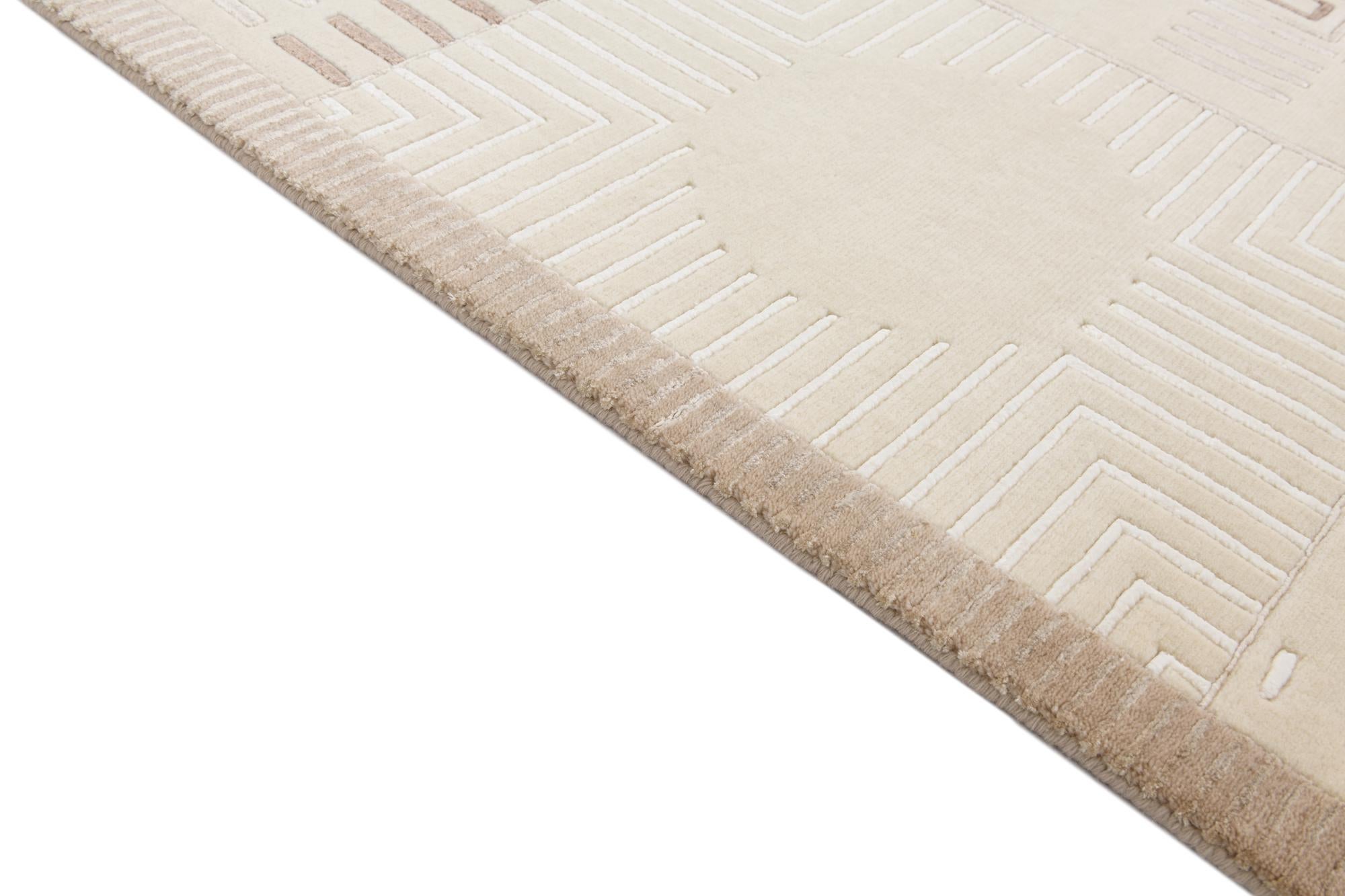 2' 7 x 9' 9 Hand Knotted Darya Wool Runner Rug