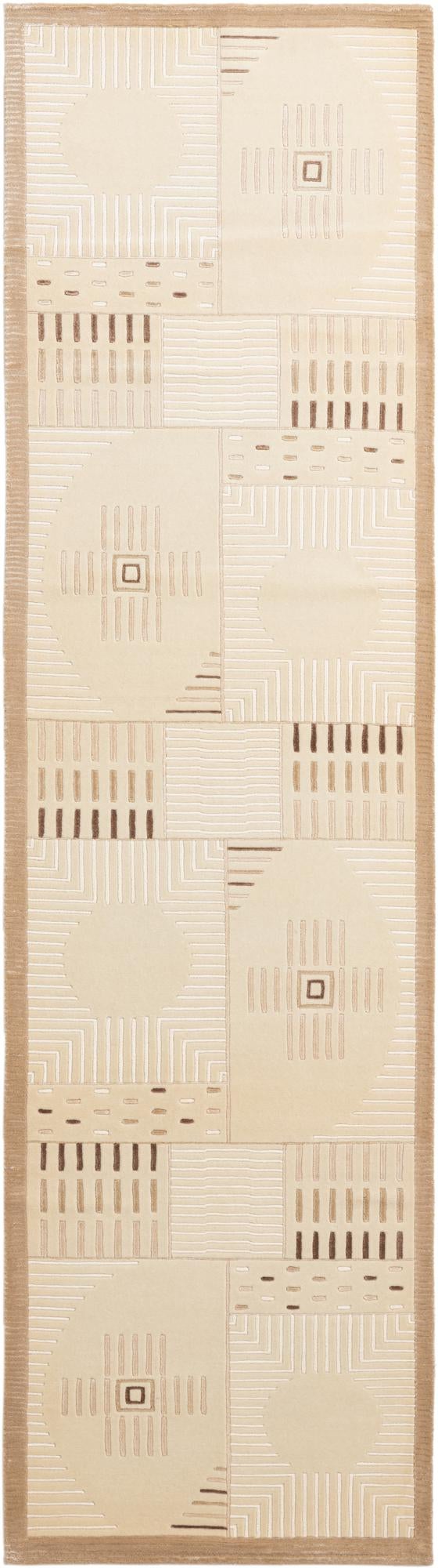 2' 7 x 9' 9 Hand Knotted Darya Wool Runner Rug