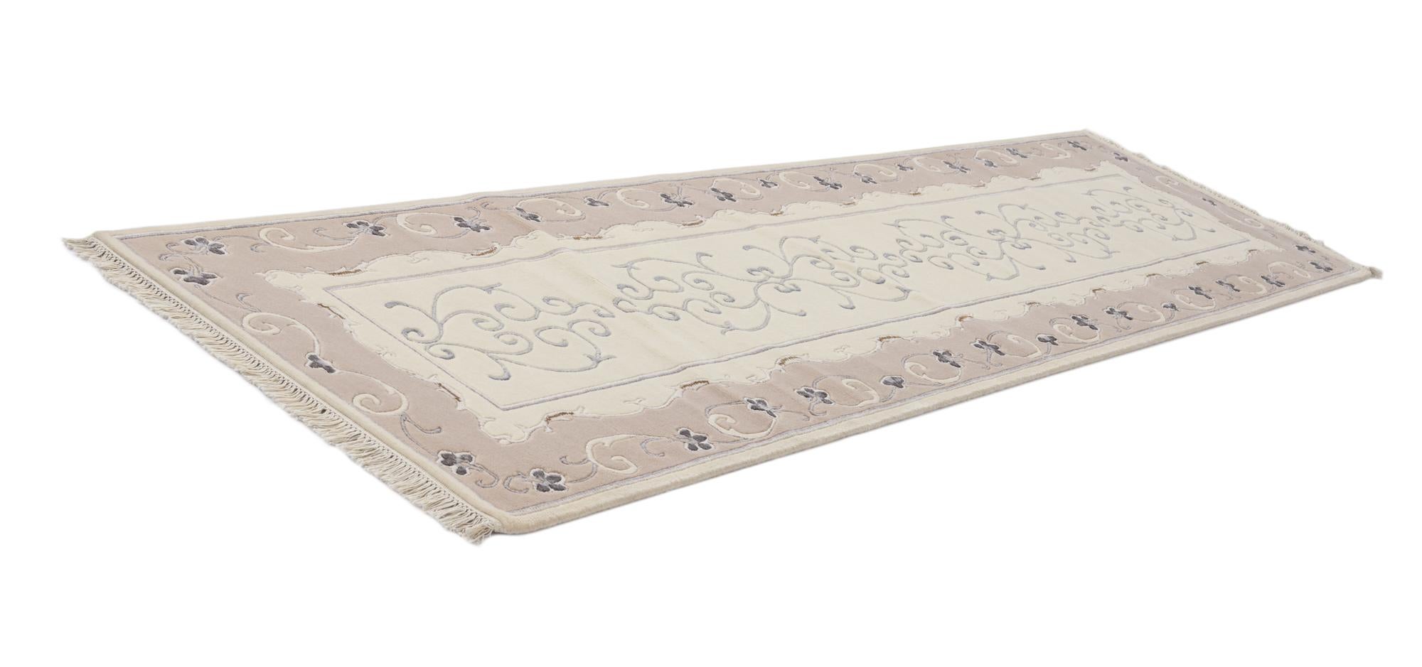 2' 8 x 10' Hand Knotted Darya Wool Runner Rug