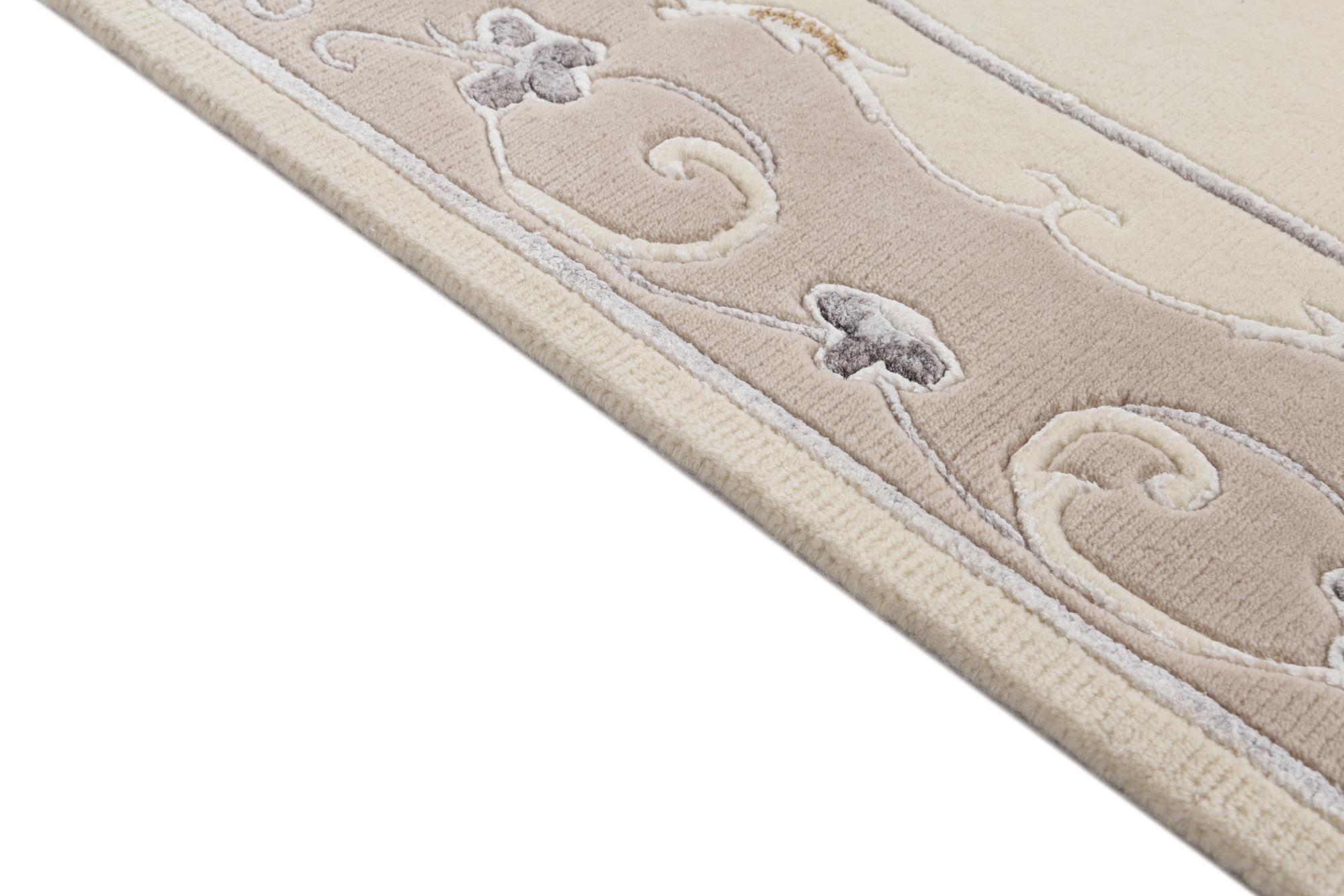 2' 8 x 10' Hand Knotted Darya Wool Runner Rug