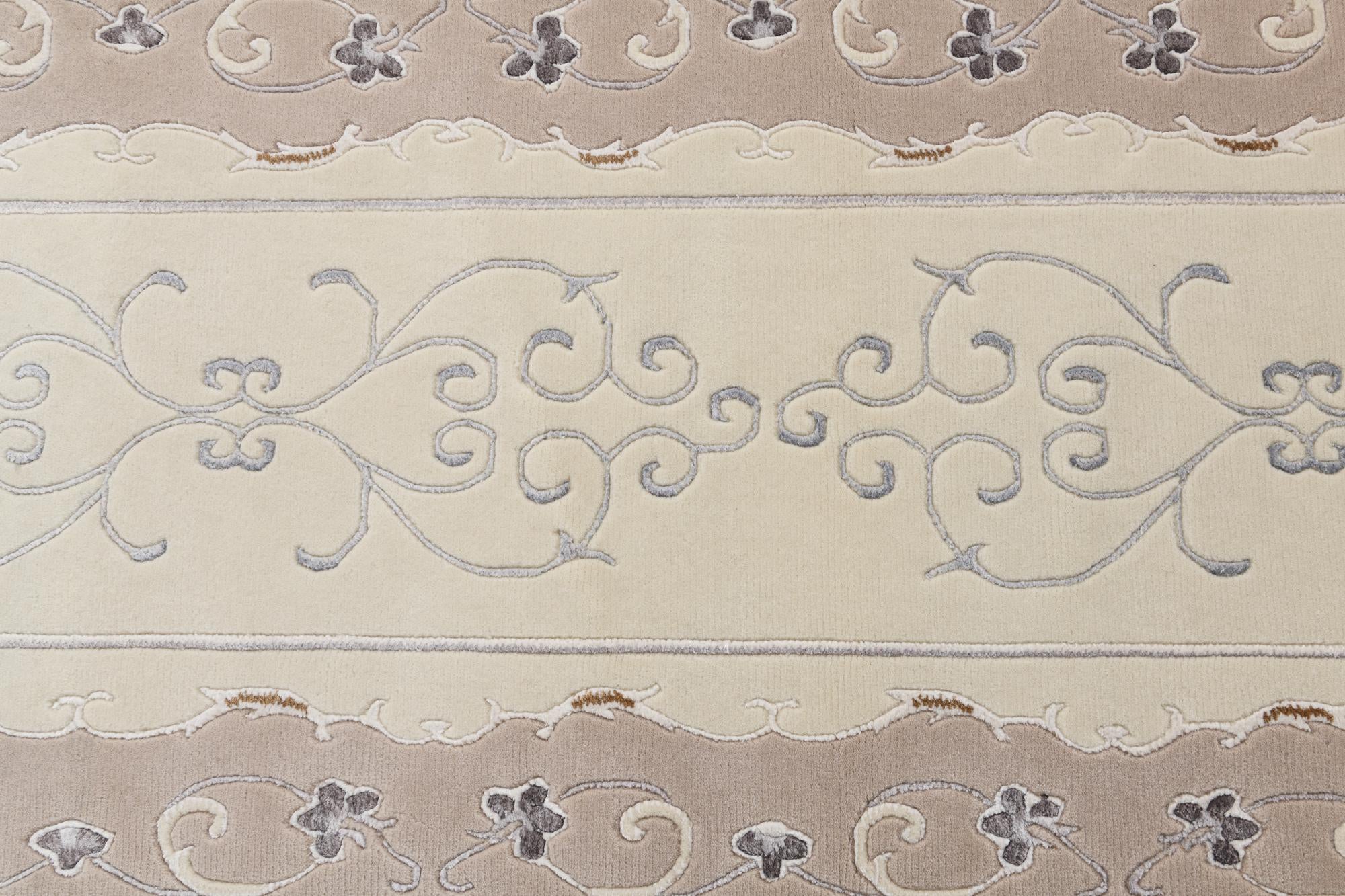 2' 8 x 10' Hand Knotted Darya Wool Runner Rug