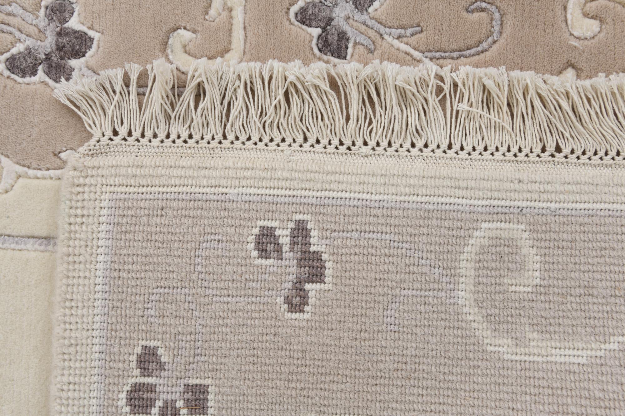 2' 8 x 10' Hand Knotted Darya Wool Runner Rug