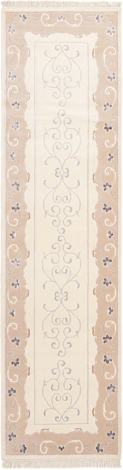 2' 8 x 10' Hand Knotted Darya Wool Runner Rug