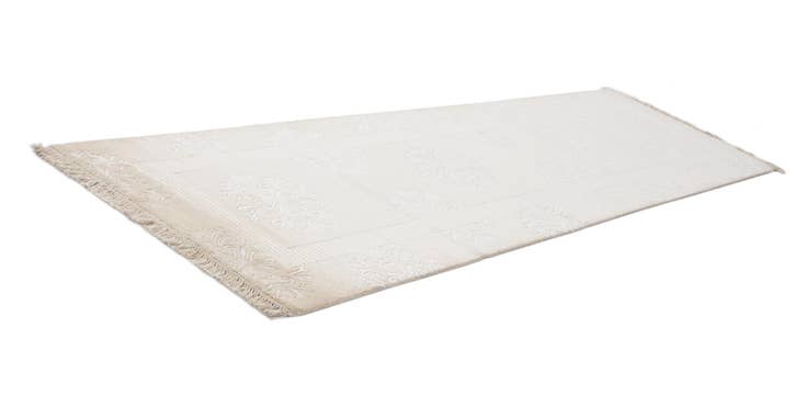 Detailansicht von 85cm x 315cm Handgeknüpft Darya Wolle Läufer Teppich